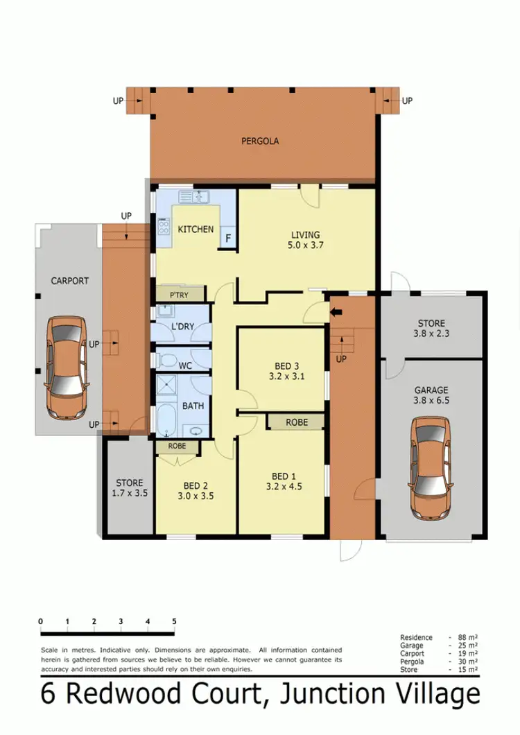 Floorplan of Homely house listing, 6 REDWOOD COURT, Junction Village VIC 3977