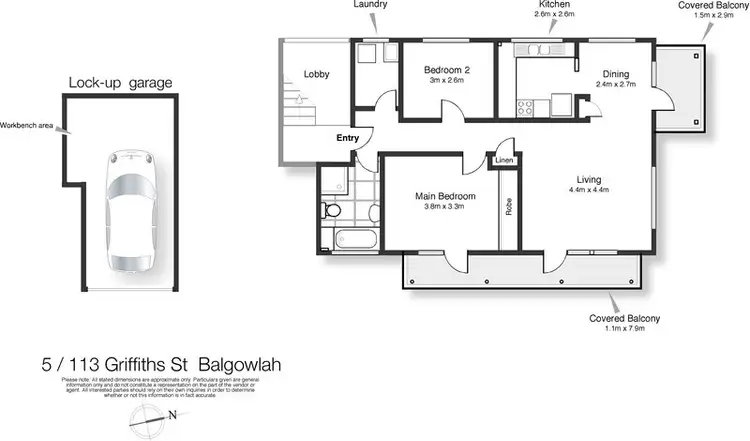 Floorplan of Homely apartment listing, 5/113 Griffiths Street, Balgowlah NSW 2093