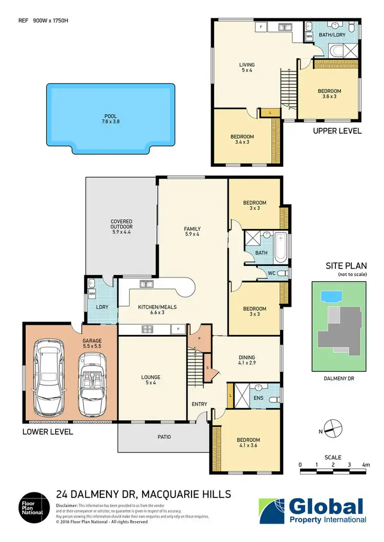 Floorplan of Homely house listing, 24 Dalmeny Drive, Macquarie Hills NSW 2285