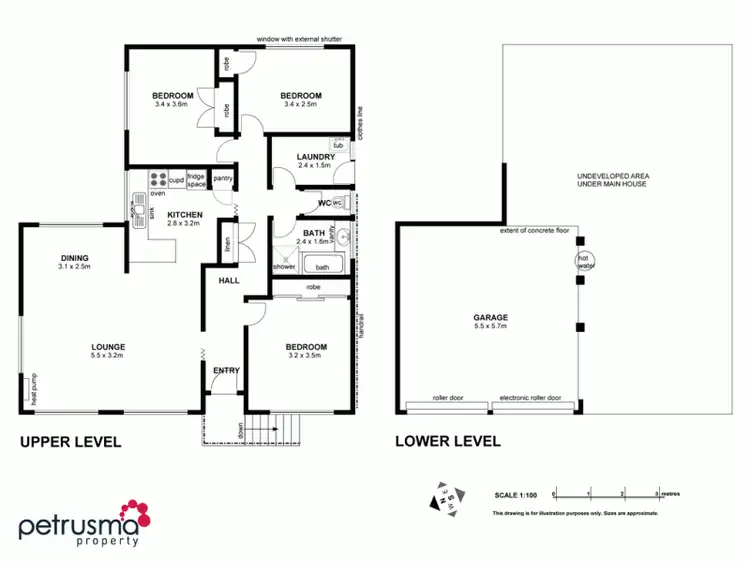 Floorplan of Homely villa listing, 1/448 Oceana Drive, Howrah TAS 7018