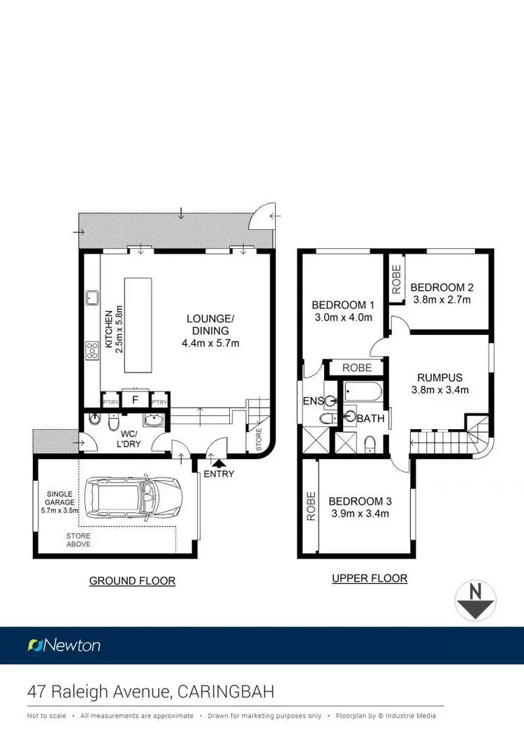 Floorplan of Homely townhouse listing, 1/47 Raleigh Avenue, Caringbah NSW 2229