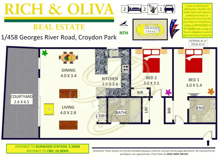 Floorplan of Homely apartment listing, 1/458 Georges River Road, Croydon Park NSW 2133