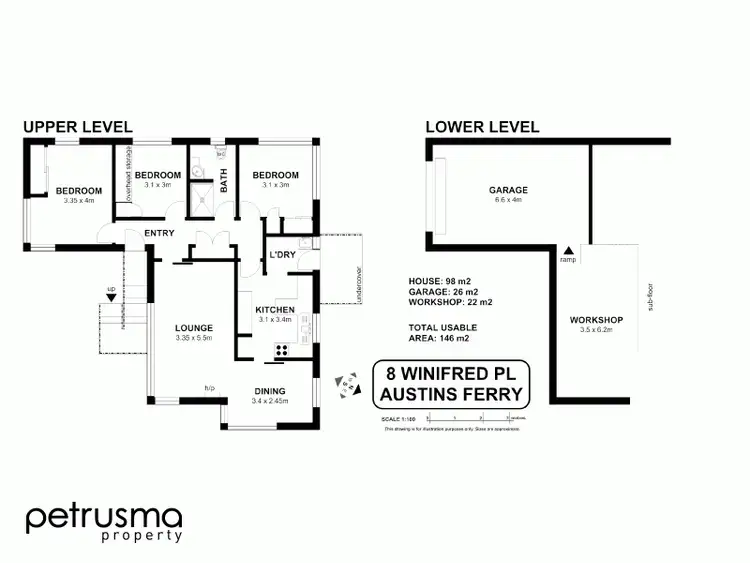 Floorplan of Homely house listing, 8 Winifred Place, Austins Ferry TAS 7011