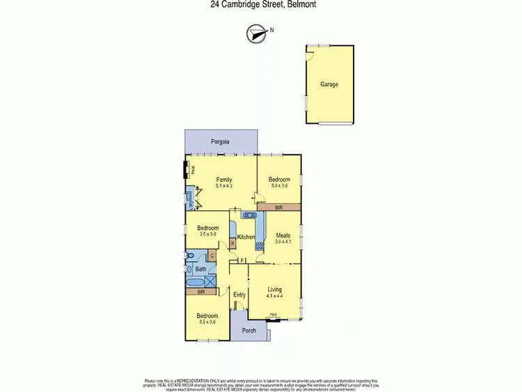 Floorplan of Homely house listing, 24 Cambridge Street, Belmont VIC 3216
