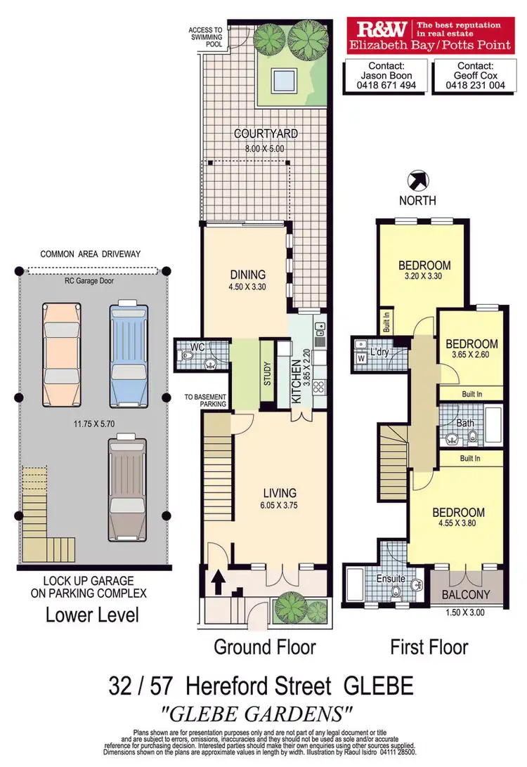 Floorplan of Homely townhouse listing, 32/57 Hereford Street, Glebe NSW 2037