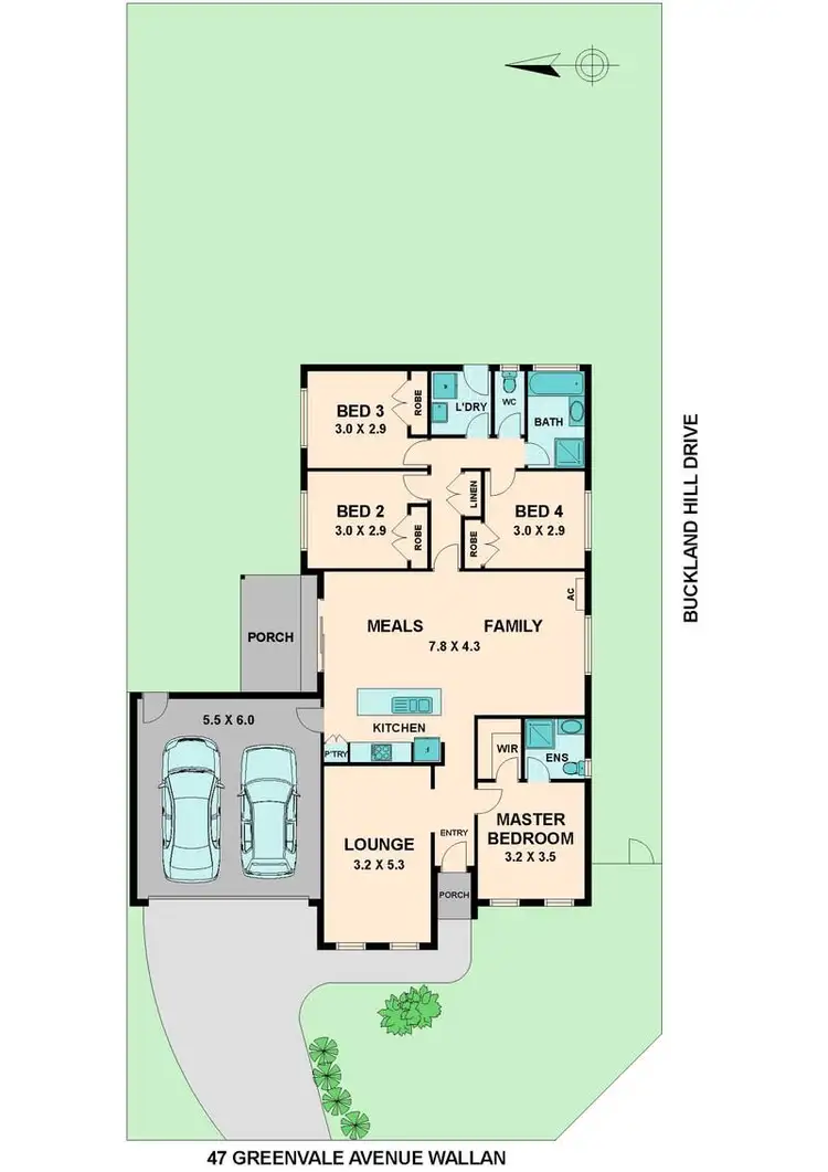 Floorplan of Homely house listing, 47 GREENVALE AVENUE, Wallan VIC 3756