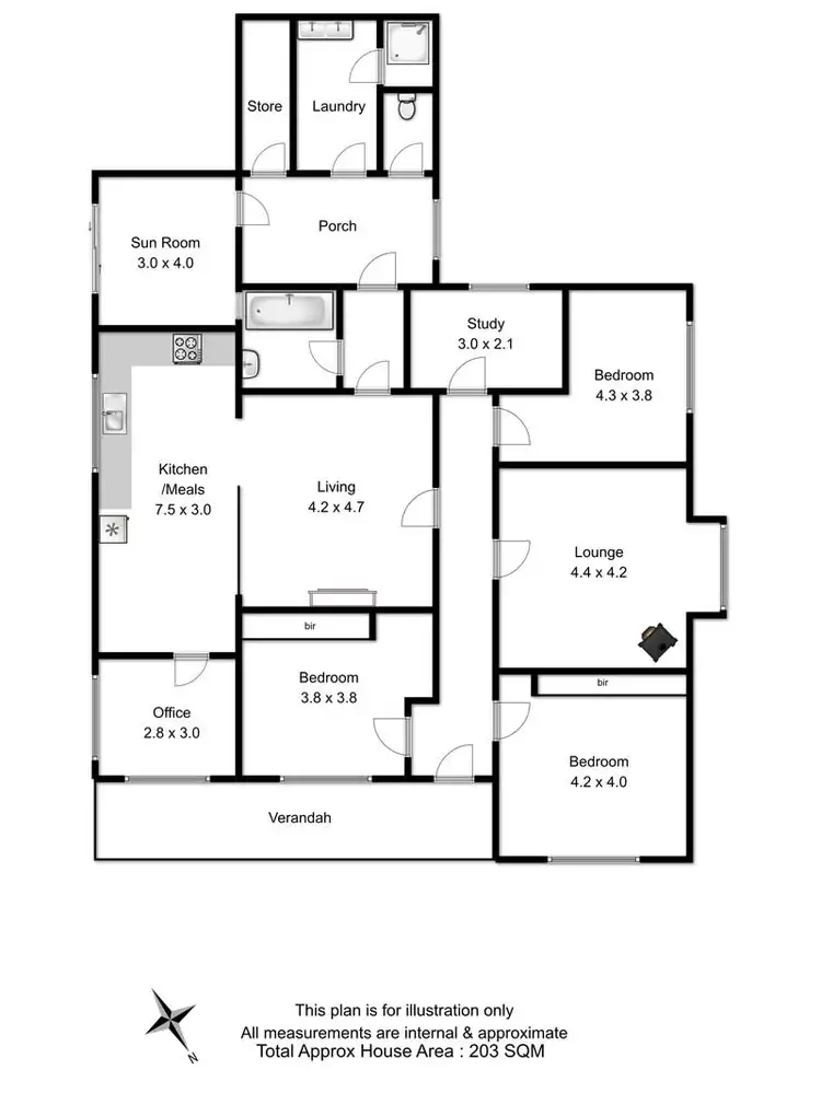 Floorplan of Homely house listing, 16 Connors Road, Cygnet TAS 7112