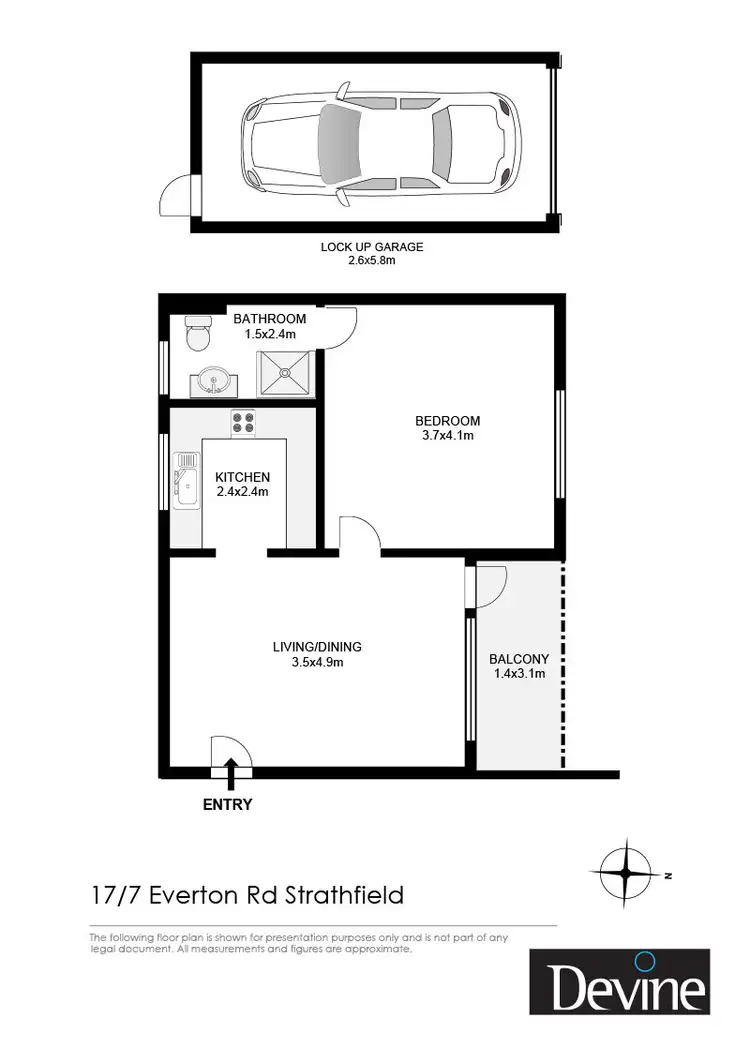 Floorplan of Homely apartment listing, 17/7 Everton Road, Strathfield NSW 2135
