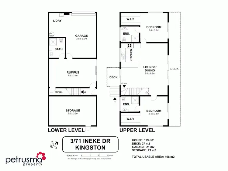 Floorplan of Homely unit listing, 3/71 Ineke Drive, Kingston TAS 7050
