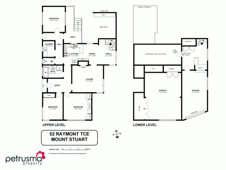 Floorplan of Homely house listing, 52 Raymont Terrace, Mount Stuart TAS 7000