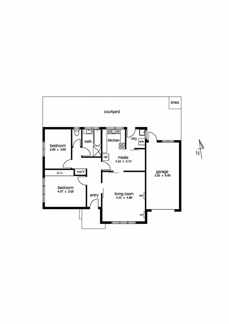 Floorplan of Homely unit listing, 1/4 Hancock Street, Altona VIC 3018