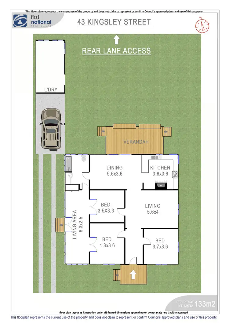 Floorplan of Homely house listing, 43 Kingsley Street, Byron Bay NSW 2481