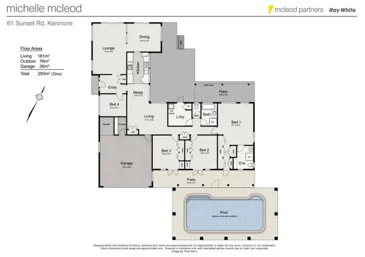 Floorplan of Homely house listing, 61 Sunset Road, Kenmore QLD 4069