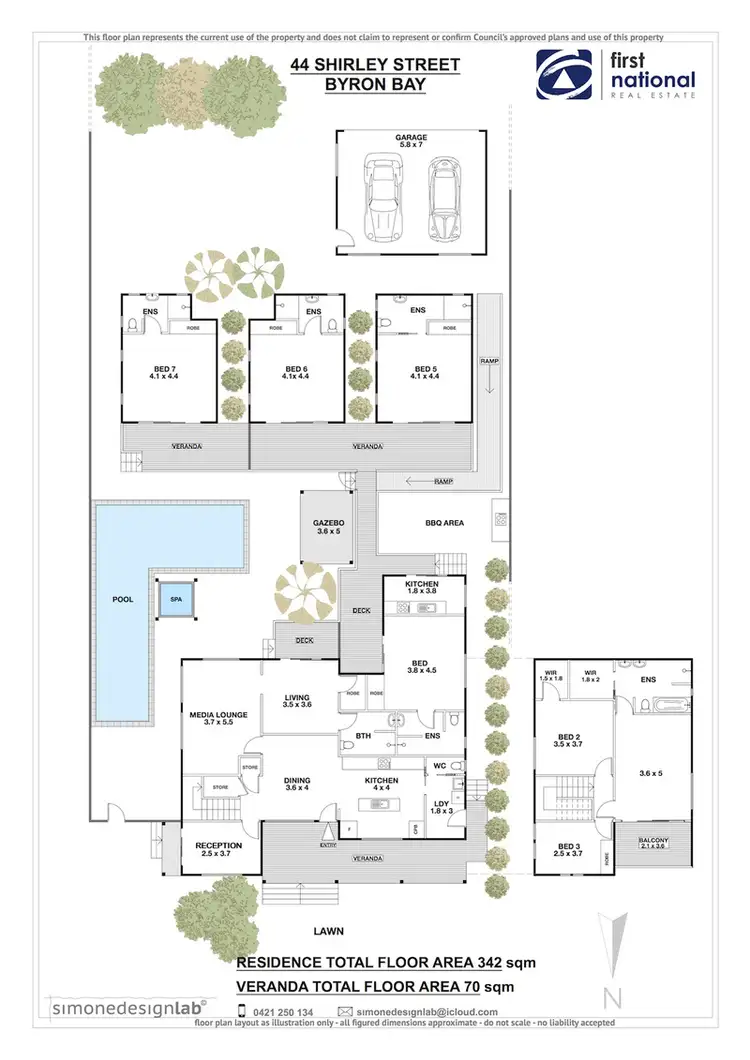 Floorplan of Homely house listing, 44 Shirley Street, Byron Bay NSW 2481