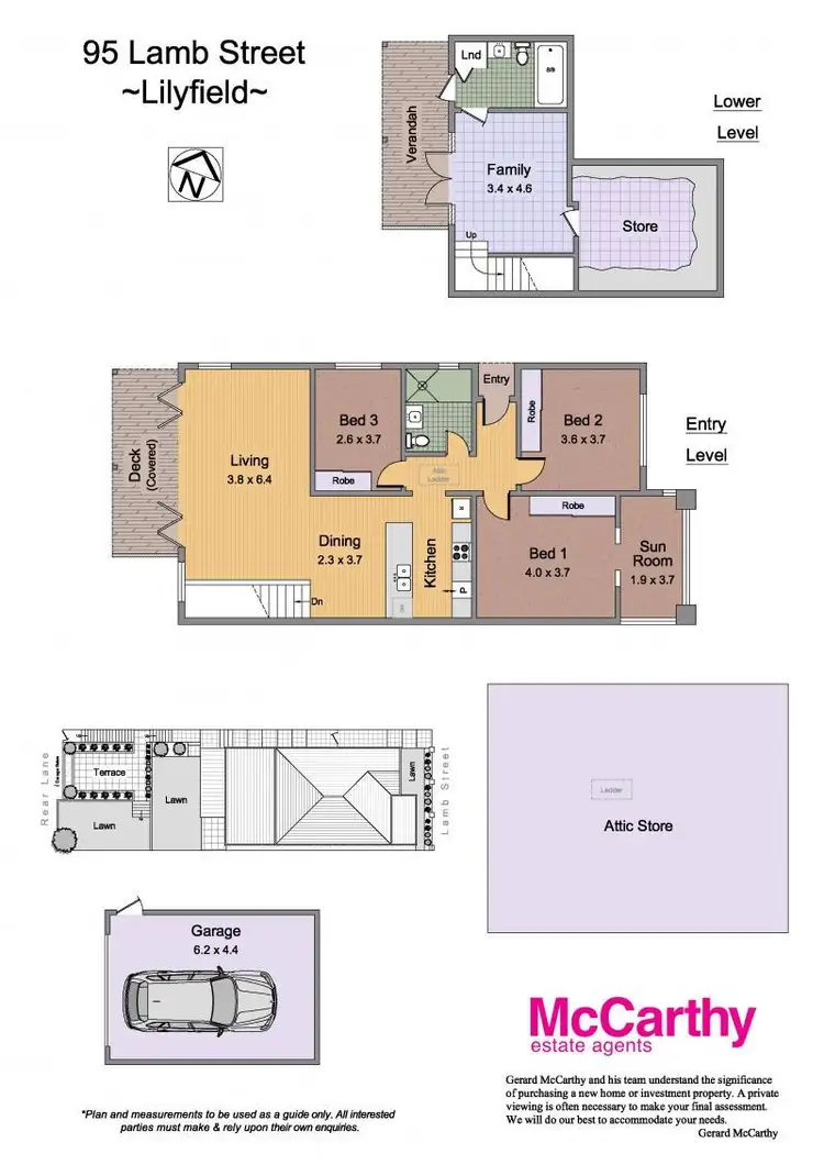 Floorplan of Homely house listing, 95 Lamb Street, Lilyfield NSW 2040