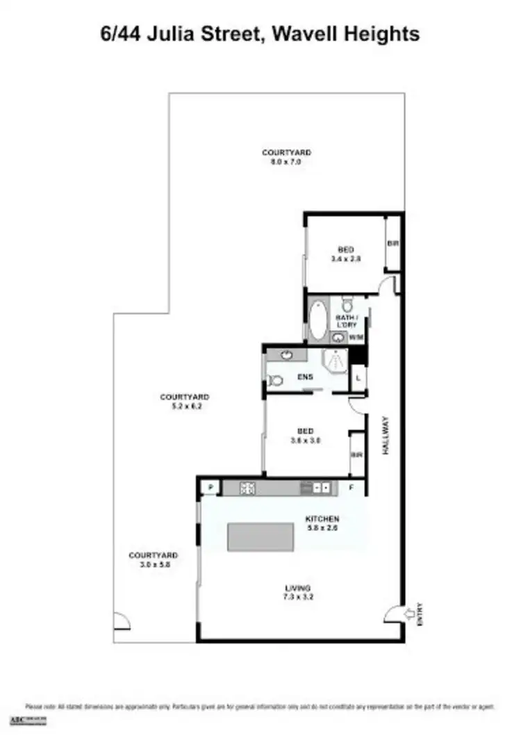 Floorplan of Homely unit listing, 6/44 Julia Street, Wavell Heights QLD 4012