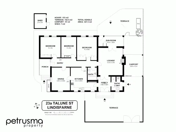 Floorplan of Homely house listing, 23A Talune Street, Lindisfarne TAS 7015