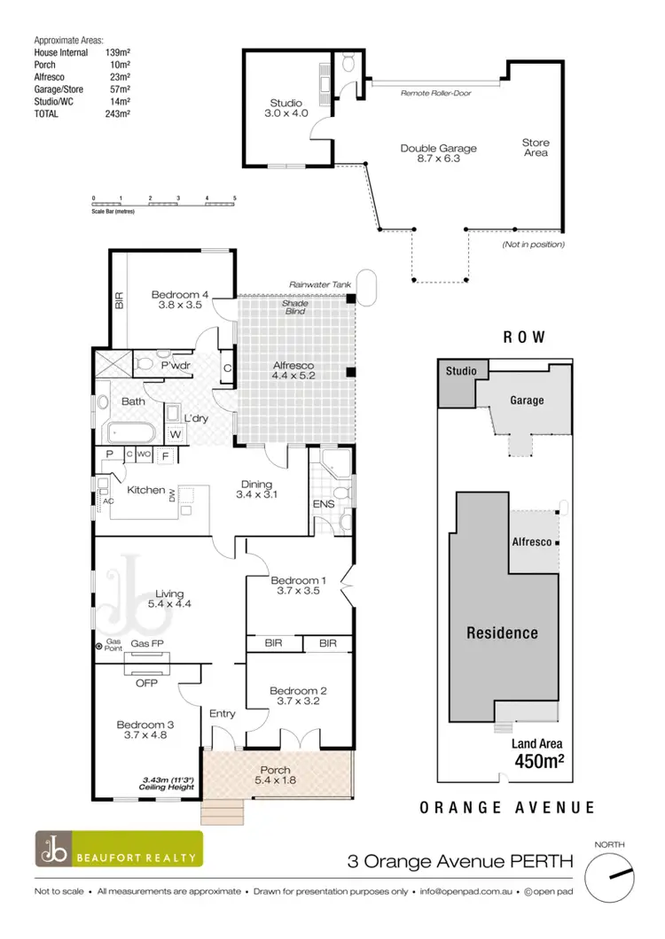 Floorplan of Homely house listing, 3 Orange Avenue, Perth WA 6000