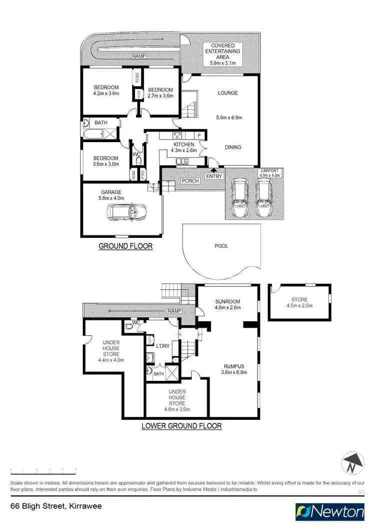 Floorplan of Homely house listing, 66 Bligh Street, Kirrawee NSW 2232