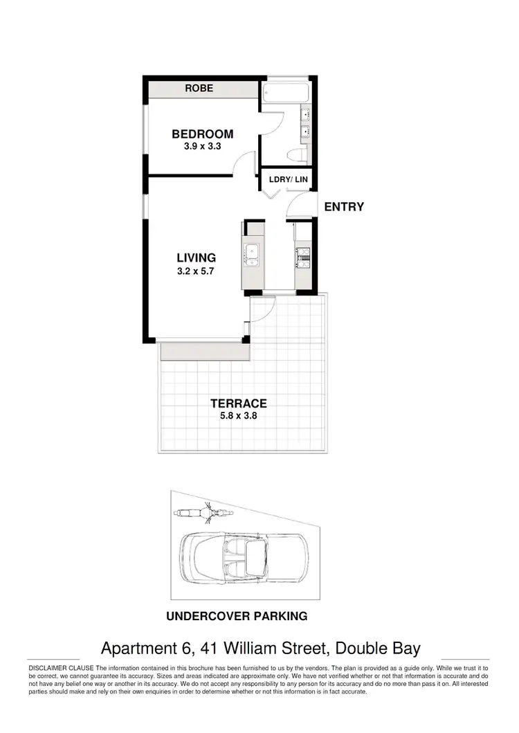 Floorplan of Homely apartment listing, 6/41 William Street, Double Bay NSW 2028