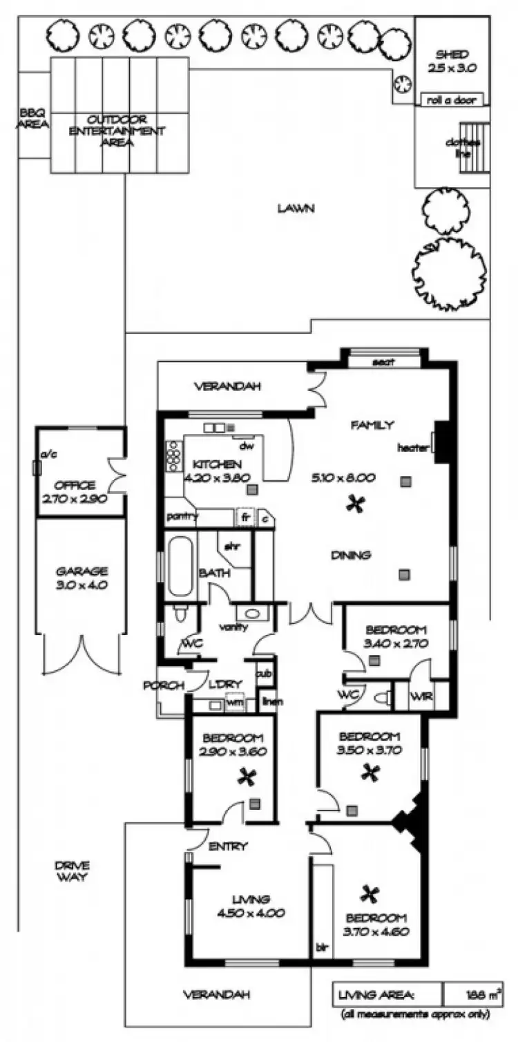 Floorplan of Homely house listing, 25 Gladys Street, Clarence Gardens SA 5039
