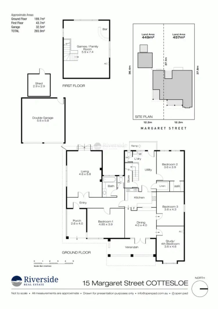 Floorplan of Homely house listing, 15 Margaret Street, Cottesloe WA 6011
