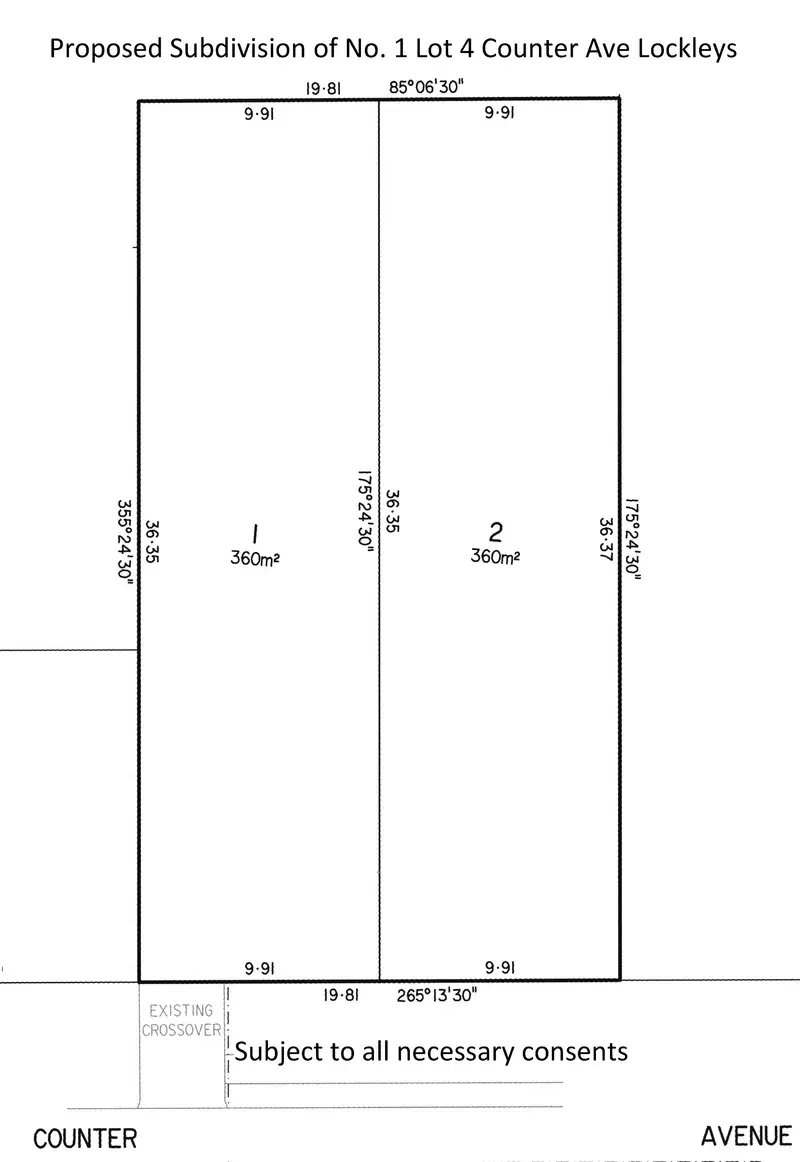 Floorplan of Homely land listing, 1 COUNTER AVENUE, Lockleys SA 5032