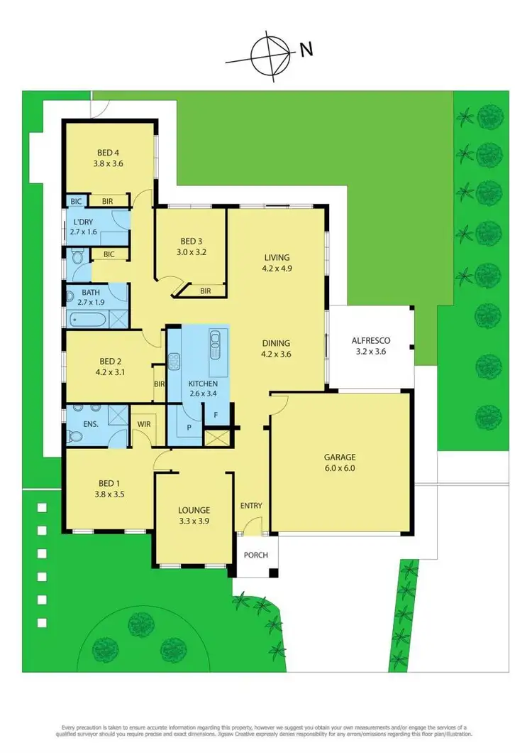 Floorplan of Homely house listing, 58 Oakwood Crescent, Waurn Ponds VIC 3216
