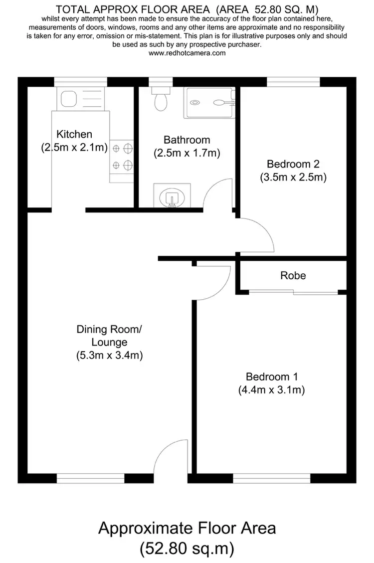 Floorplan of Homely unit listing, 4/17 Noble Street, Clayfield QLD 4011