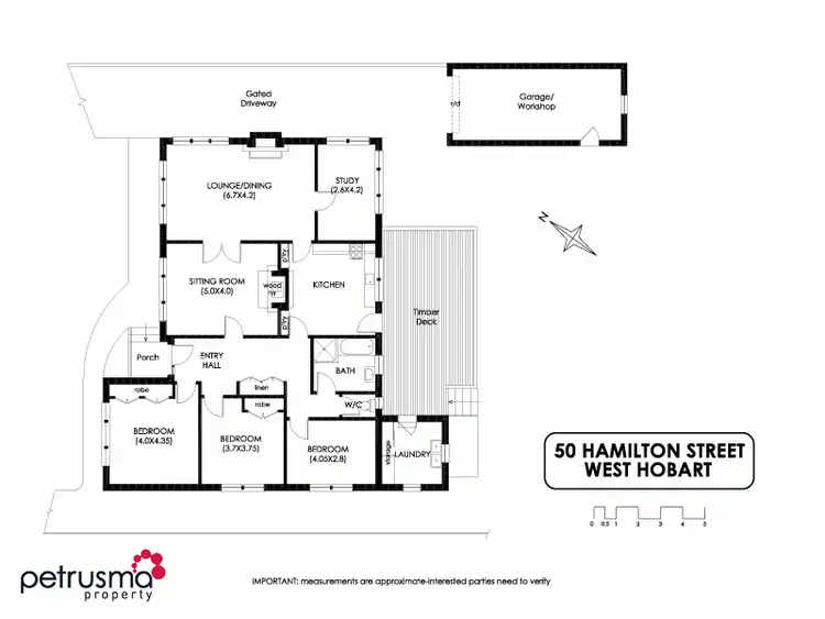 Floorplan of Homely house listing, 50 Hamilton Street, West Hobart TAS 7000