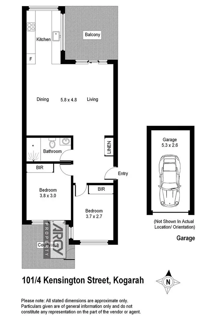 Floorplan of Homely unit listing, 101/4-6 Kensington Street, Kogarah NSW 2217