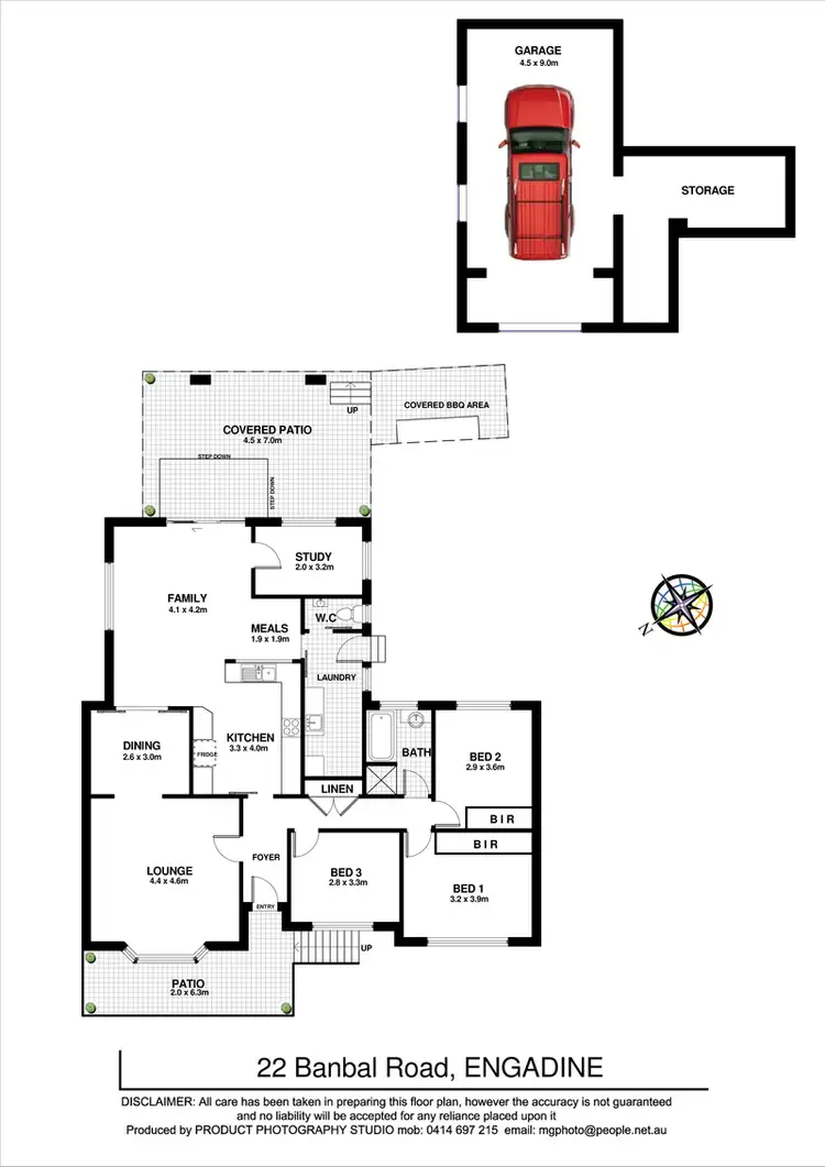Floorplan of Homely house listing, 22 Banbal Road, Engadine NSW 2233