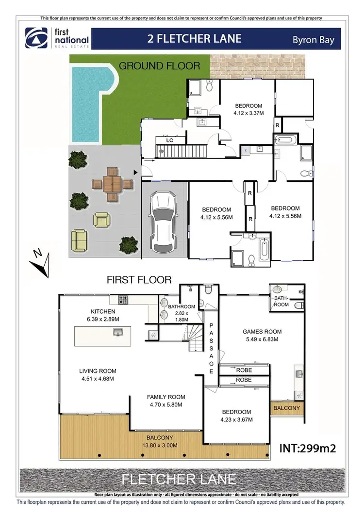 Floorplan of Homely house listing, 2 Fletcher Lane, Byron Bay NSW 2481