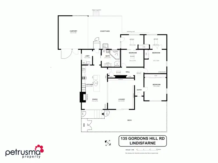 Floorplan of Homely house listing, 135 Gordons Hill Road, Lindisfarne TAS 7015