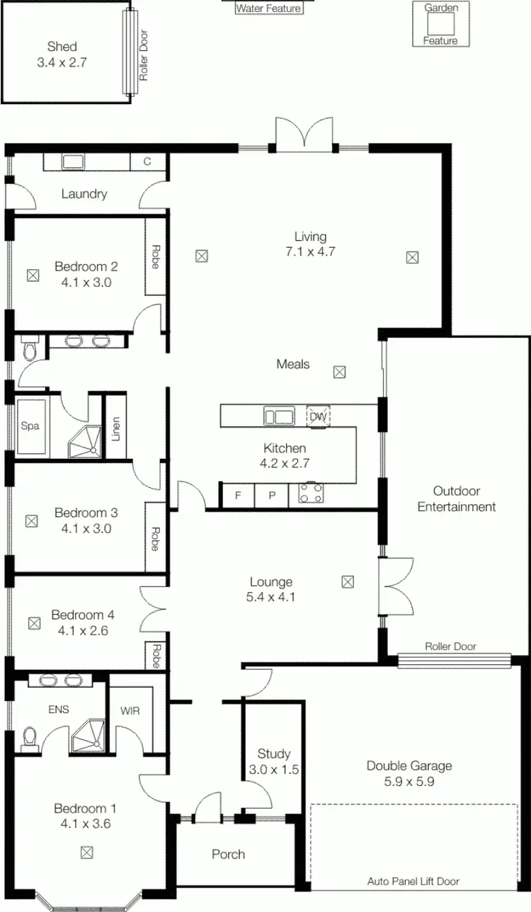 Floorplan of Homely house listing, 6 Springwood Way, Northgate SA 5085