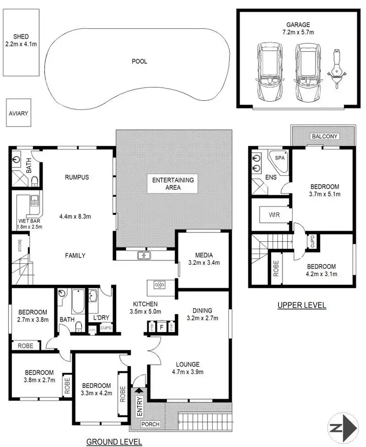 Floorplan of Homely house listing, 17 Gorada Avenue, Kirrawee NSW 2232