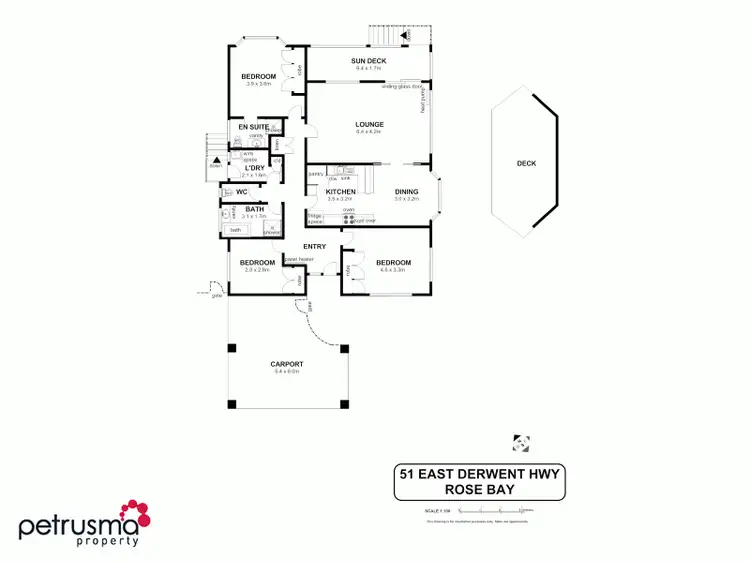 Floorplan of Homely house listing, 51 East Derwent Highway, Rose Bay TAS 7015