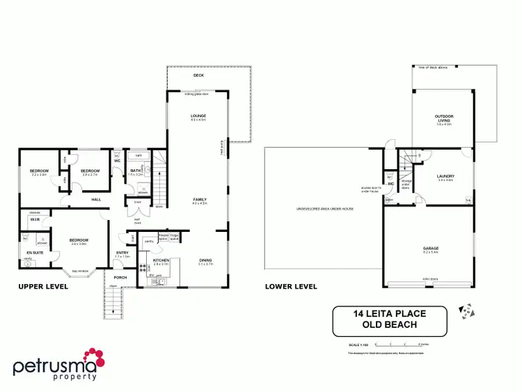 Floorplan of Homely house listing, 14 Leita Place, Old Beach TAS 7017