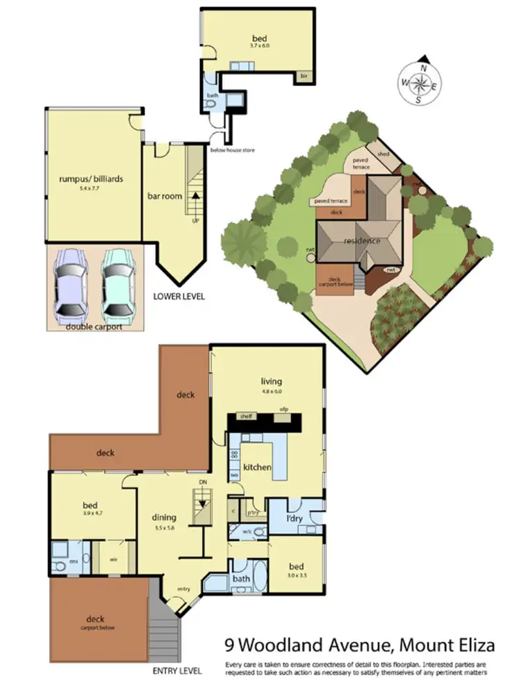 Floorplan of Homely house listing, 9 Woodland Avenue, Mount Eliza VIC 3930
