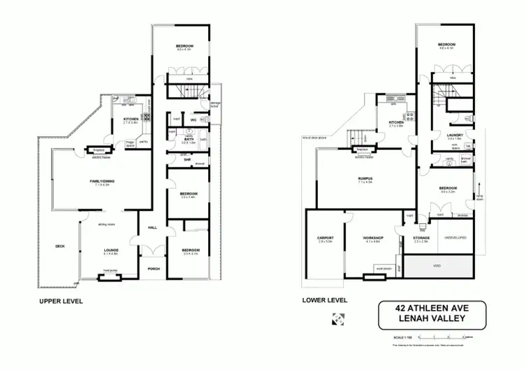Floorplan of Homely house listing, 42 Athleen Avenue, Lenah Valley TAS 7008