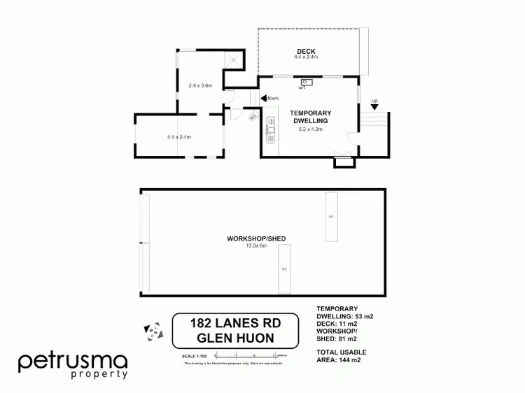Floorplan of Homely house listing, 182 Lanes Road, Glen Huon TAS 7109