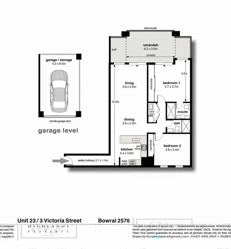 Floorplan of Homely unit listing, 23/3 Victoria Street, Bowral NSW 2576