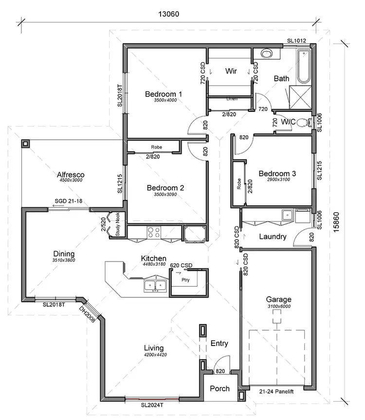 Floorplan of Homely house listing, 1b Arbory Close, Dubbo NSW 2830