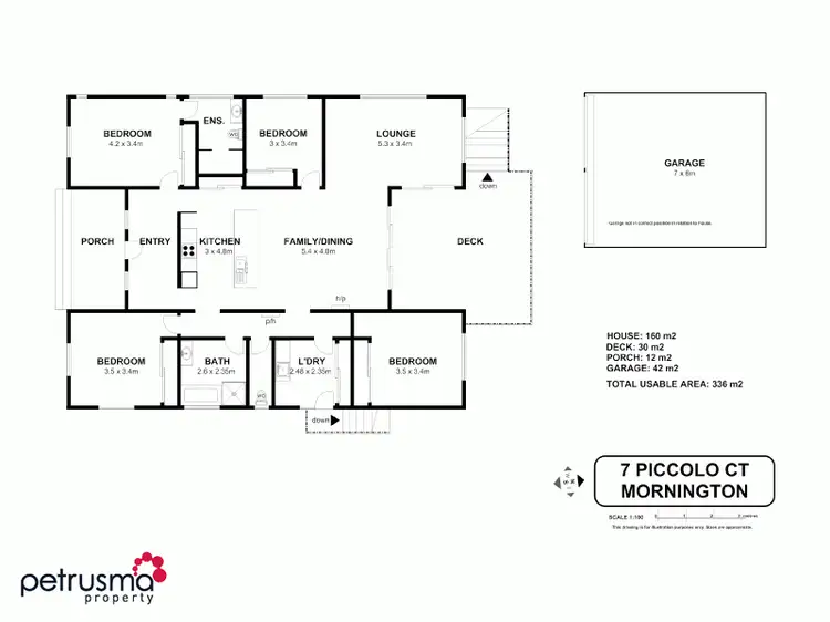 Floorplan of Homely house listing, 7 Piccolo Court, Mornington TAS 7018