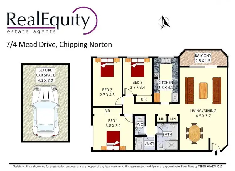 Floorplan of Homely unit listing, 7/4 Mead Drive, Chipping Norton NSW 2170