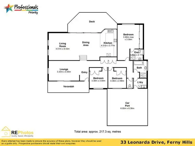 Floorplan of Homely house listing, 33 Leonarda Drive, Ferny Hills QLD 4055