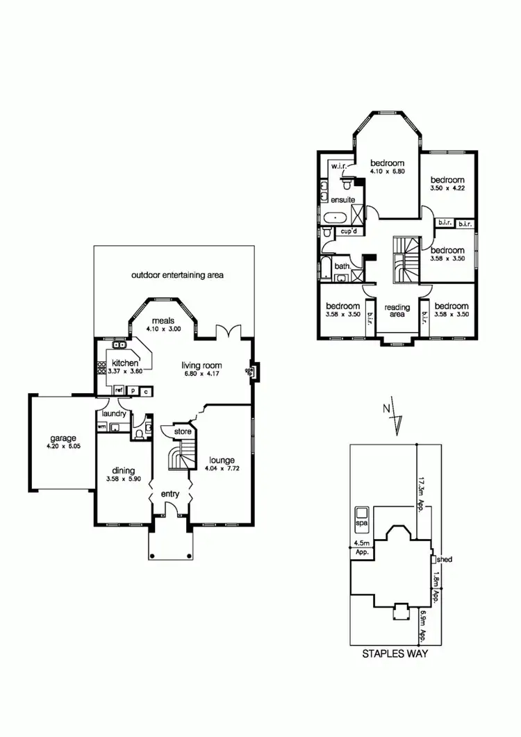 Floorplan of Homely house listing, 18 Staples Way, Seabrook VIC 3028