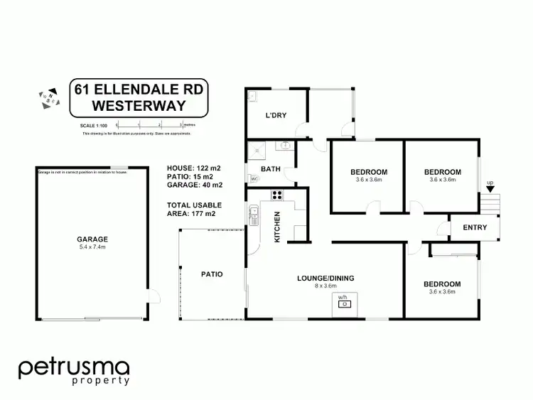 Floorplan of Homely house listing, 61 Ellendale Road, Westerway TAS 7140