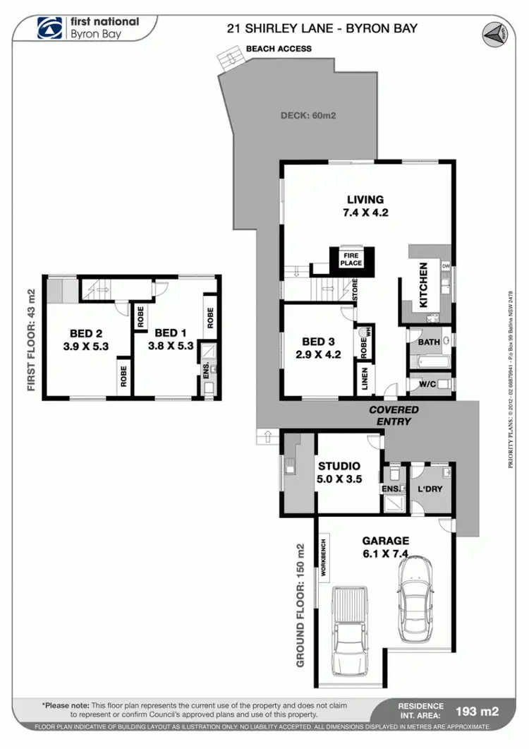 Floorplan of Homely house listing, 21 Alcorn Street, Suffolk Park NSW 2481