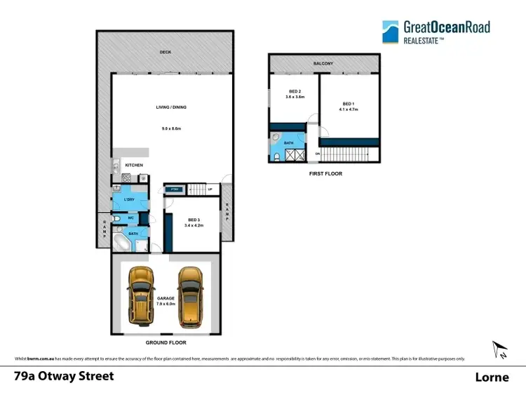 Floorplan of Homely house listing, 79A Otway Street, Lorne VIC 3232